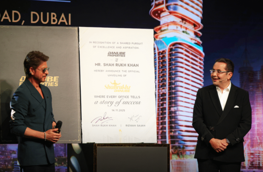 Shah Rukh Khan Unveils Shah Rukh by Danube Tower Dubai